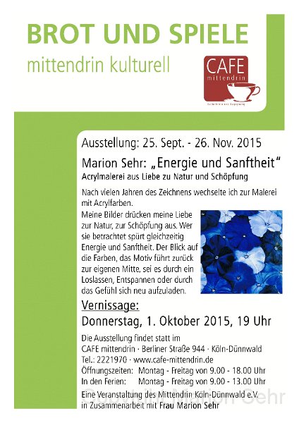 Flyer-Ausstellung Sehr 2015.jpg - Flyer zur Ausstellung im Oktober/November 2015